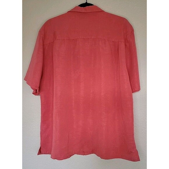 Joe Marlin Men Hawaiian Shirt Size XXL Coral Short Sleeve Tropical Resort Wear - Picture 3 of 9